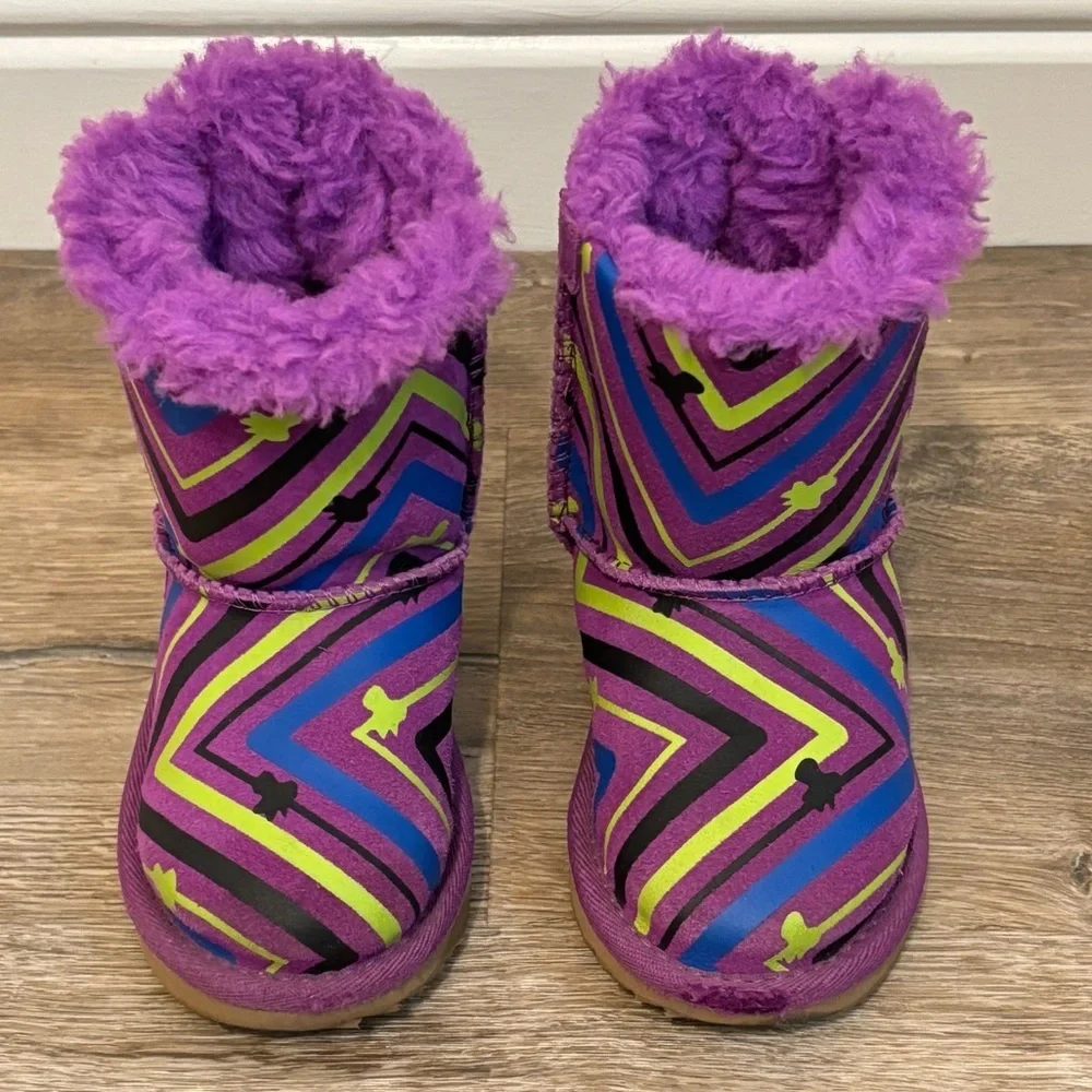 UGG Bailey Bow II Galactic Print Boots Toddler Girls Size 7